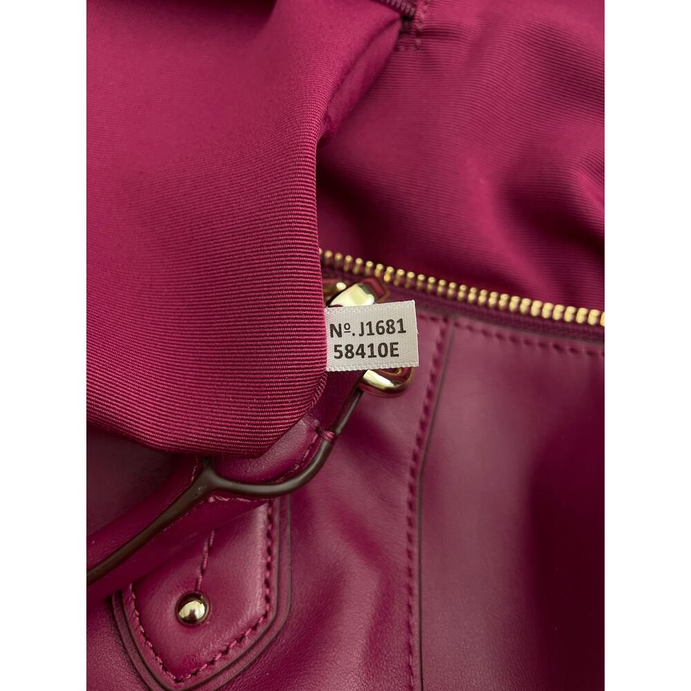 COACH Colette Magenta Leather Satchel, Gold Accents, 2 Hang Tags, Dustbag NWT - Picture 7 of 13